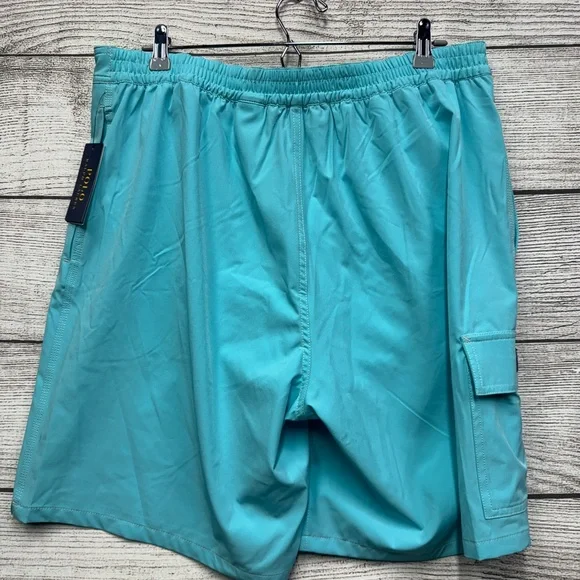 New Polo Ralph Lauren Men’s Classic Turquoise Swim Trunks Shorts $75 Size XL - Picture 4 of 6